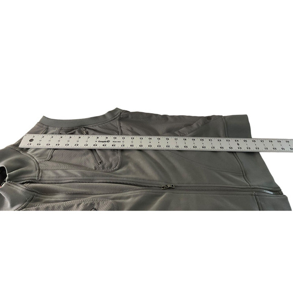 Guess Mens Large Gray Utility Vest Zip Front Two Zipper Pockets Two Open Pockets - Picture 6 of 11